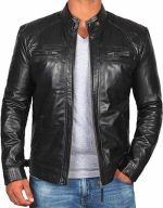 Men's Black Leather Jacket
