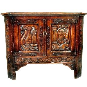 Carved Wood Cabinet